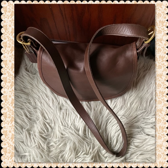 VINTAGE COACH FLETCHER MAHOGANY SADDLE BAG 4150 - Picture 5 of 15